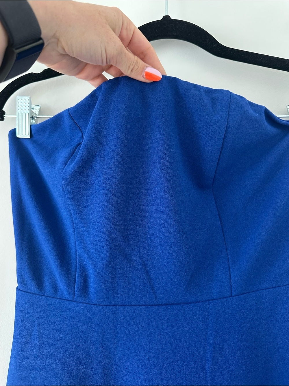 Lulus Compelling Style Royal Blue Strapless A-Line Maxi Dress Size Small Formal - Picture 11 of 16